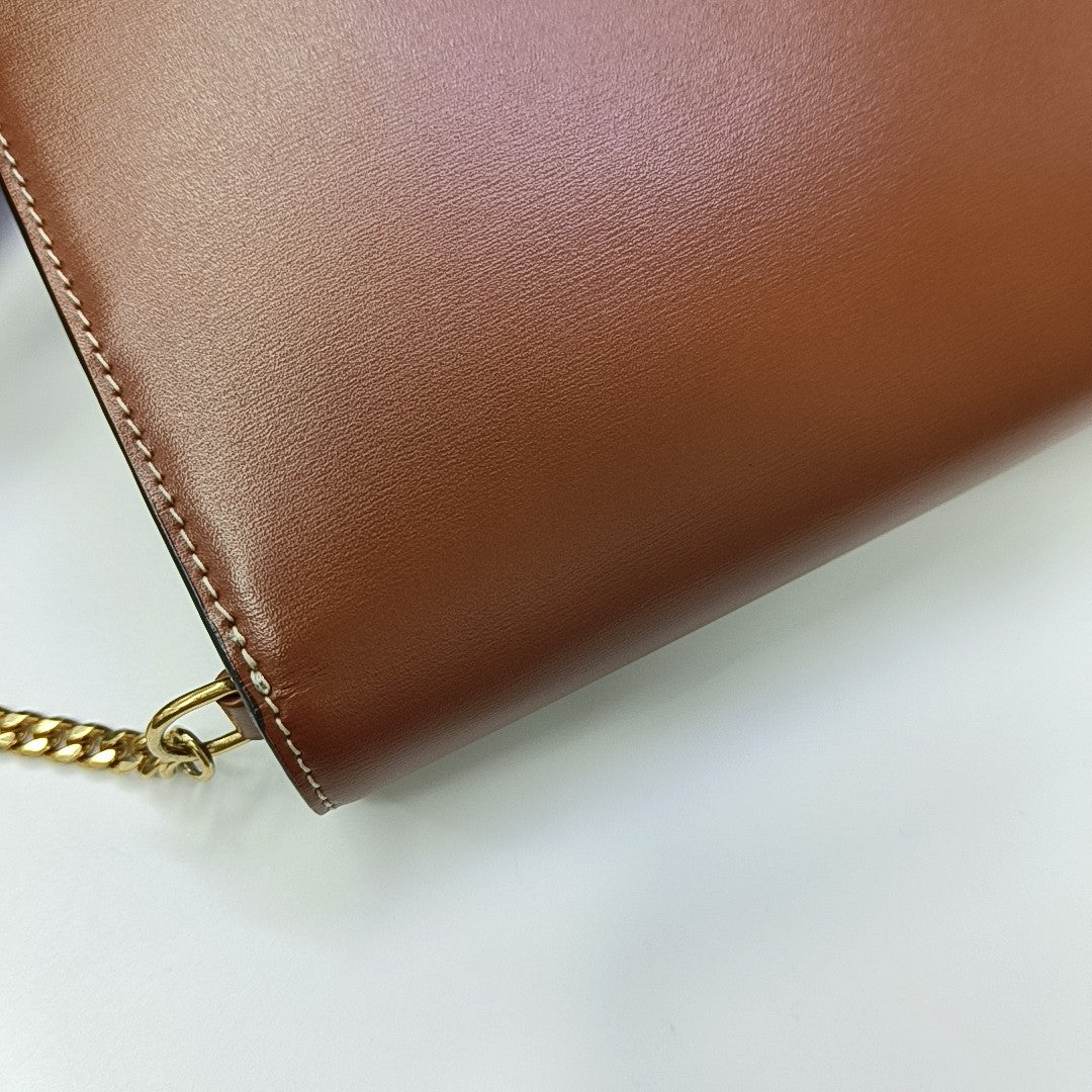 TRIOMPHE Small Calfskin Brown