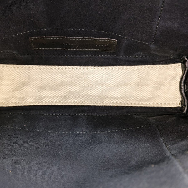 Navy Mini Canvas White