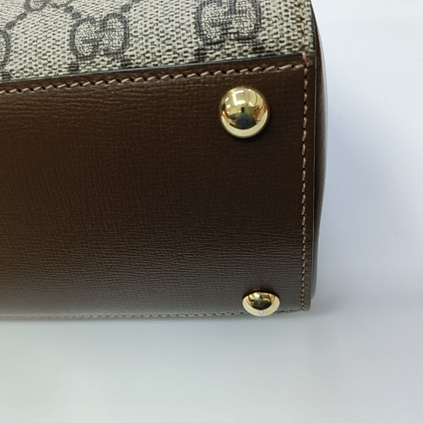 Horsebit 1955 Mini Monogram Coated Canvas Beige