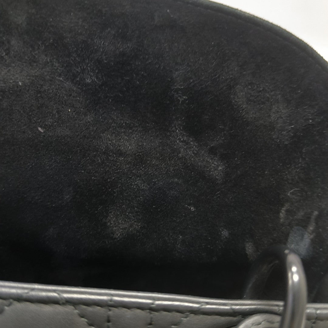 Lady Dior Small Cannage Calfskin Black
