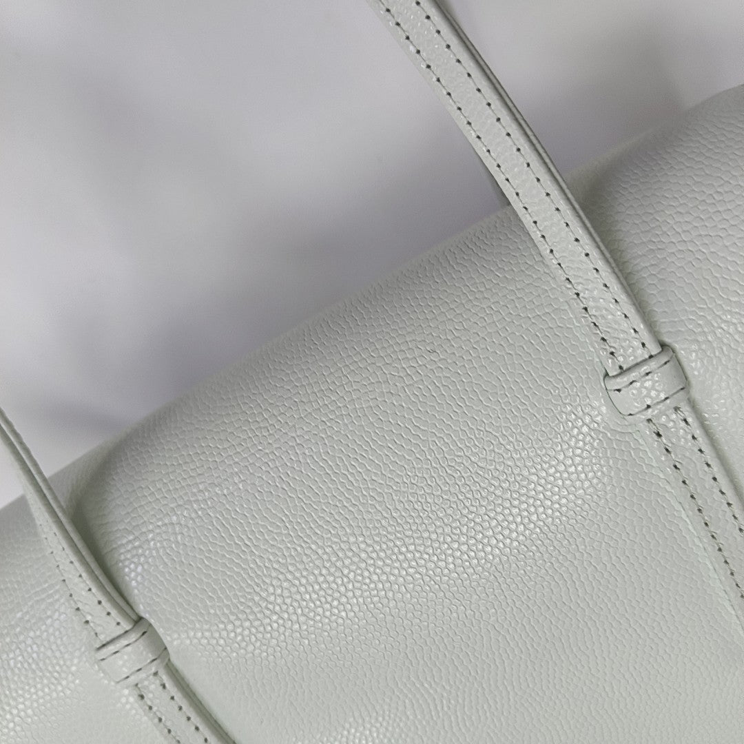 Grained Calfskin Shoulder Bag Mini Green