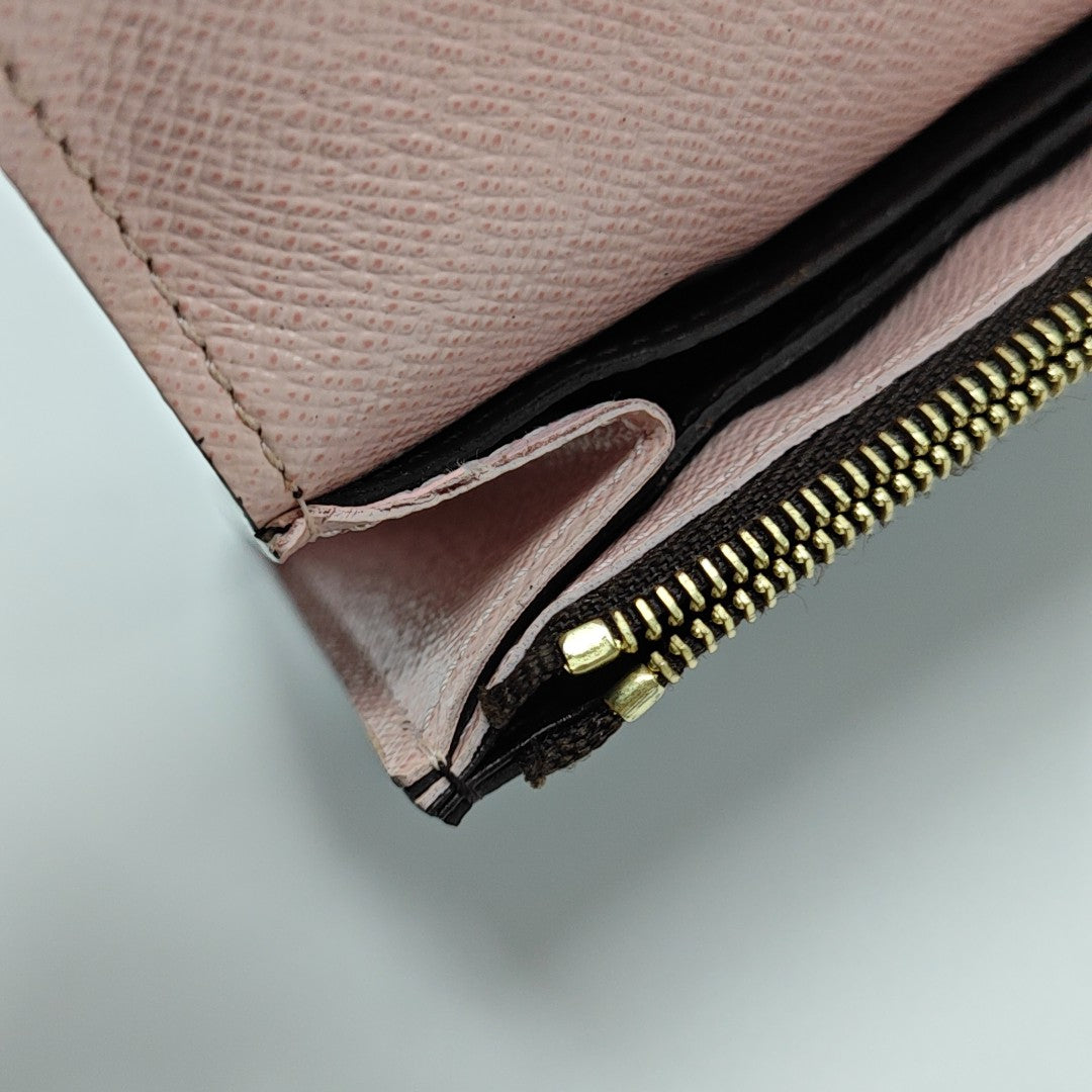 EMILIE Monogram Coated Canvas Brown Wallet