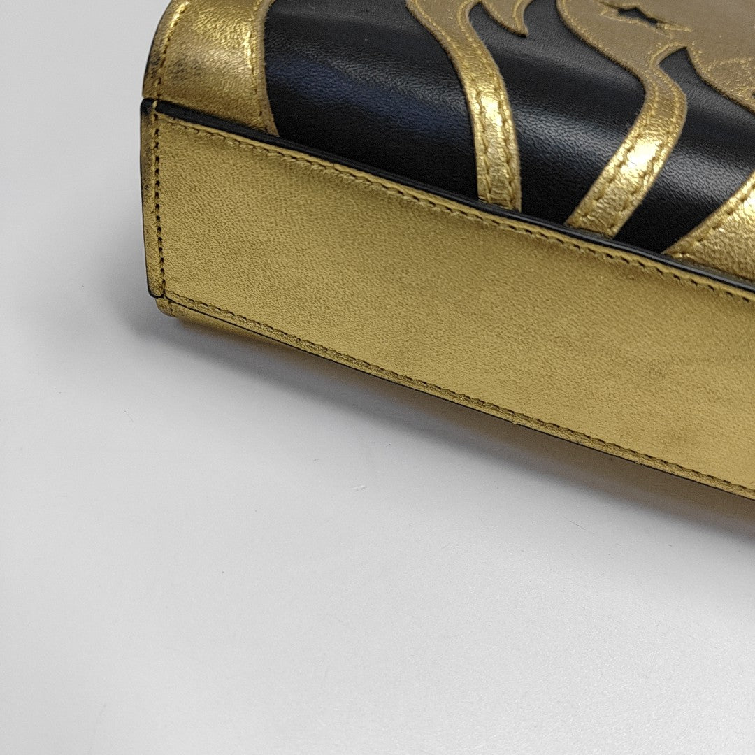 Calfskin Clutch Gold