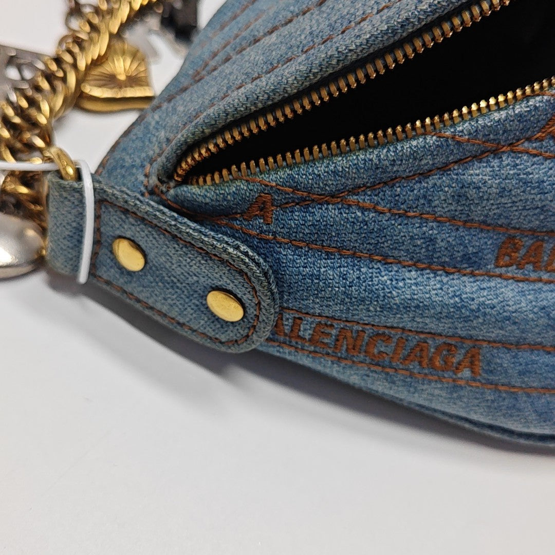 Souvenirs Quilted Denim Blue