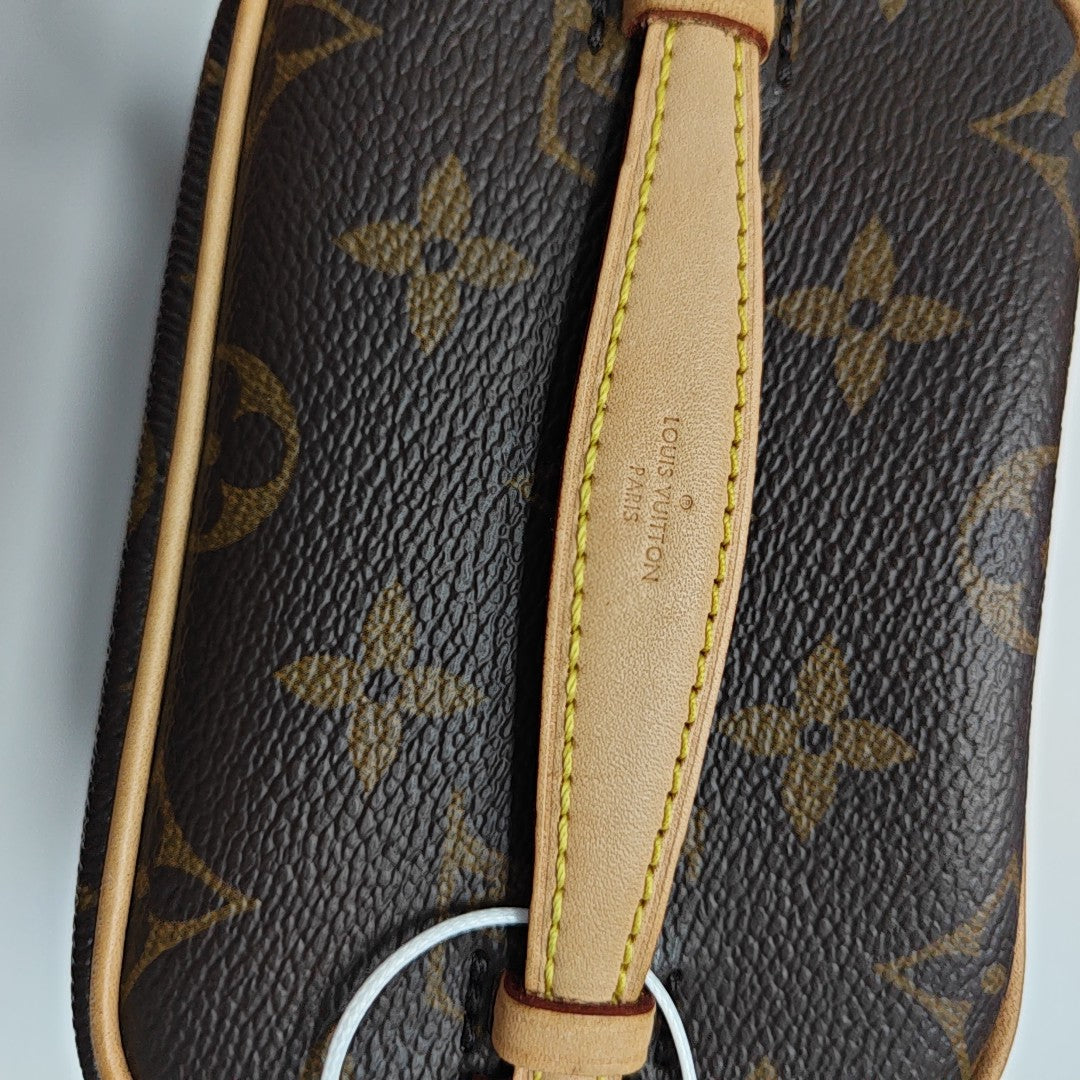 NICE Super Mini Monogram Coated Canvas Brown