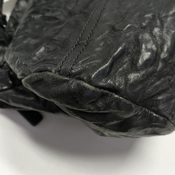 Lambskin Shoulder Bag Black