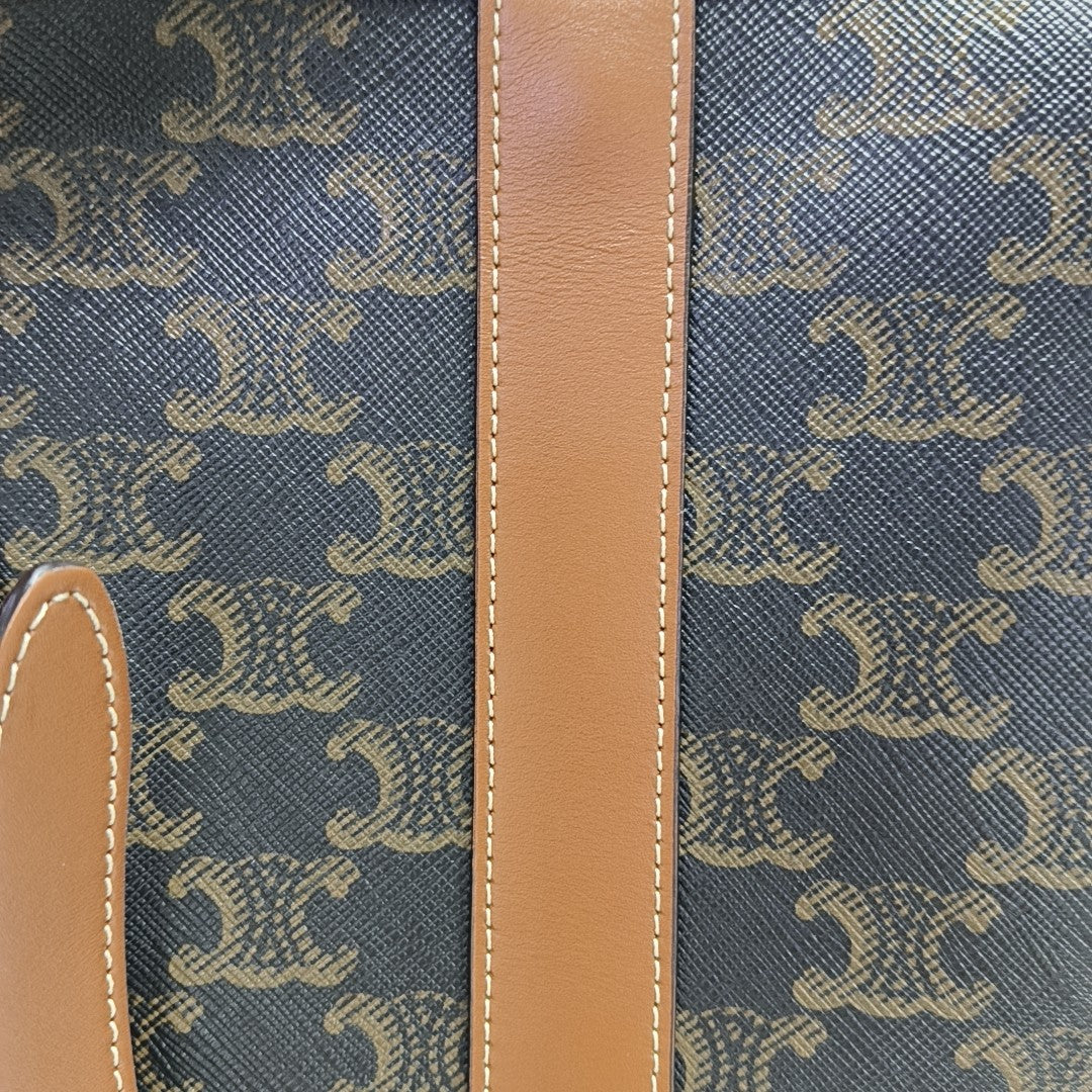 TRIOMPHE CANVAS Small Coated Canvas Brown