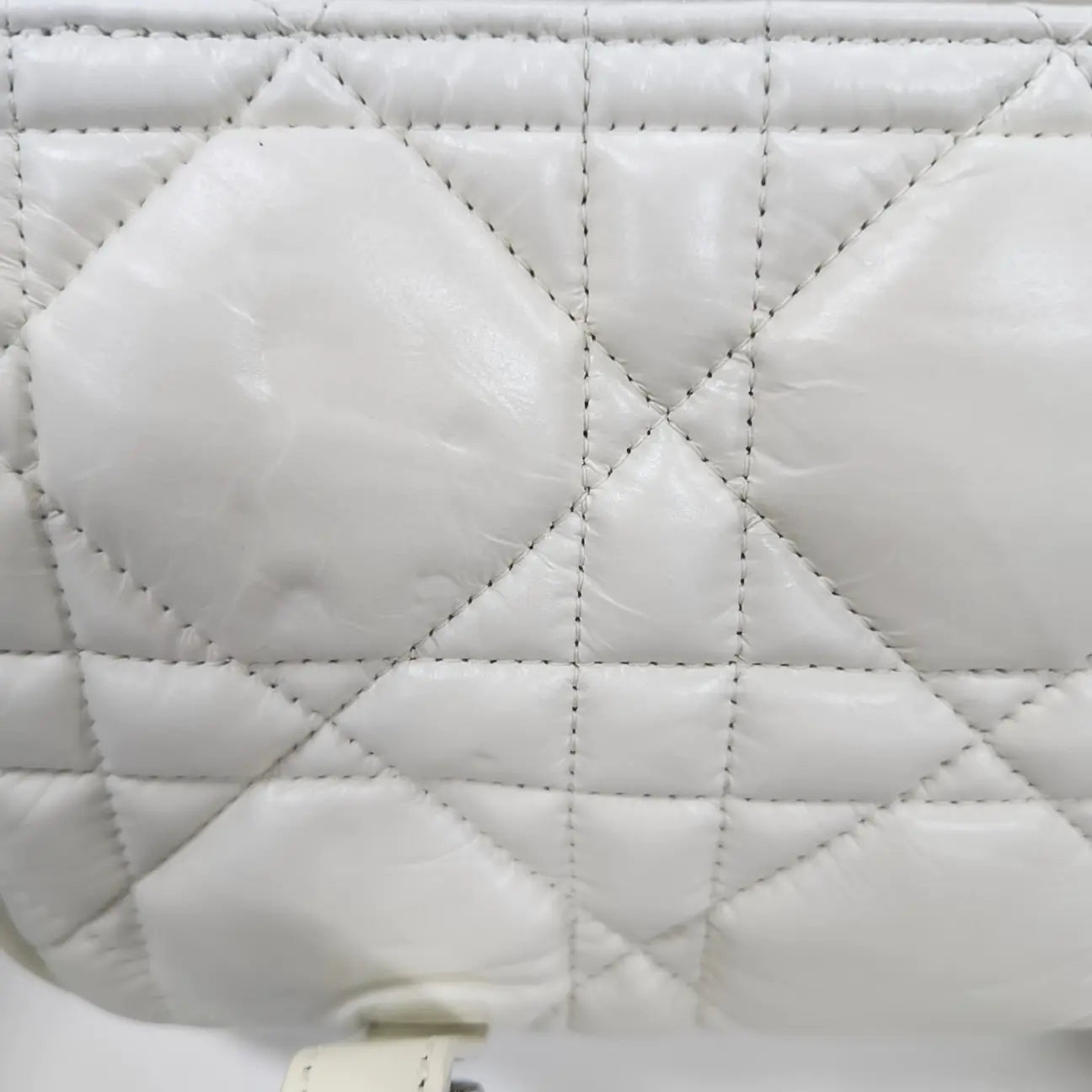 Diorcamp Small Cannage Calfskin White