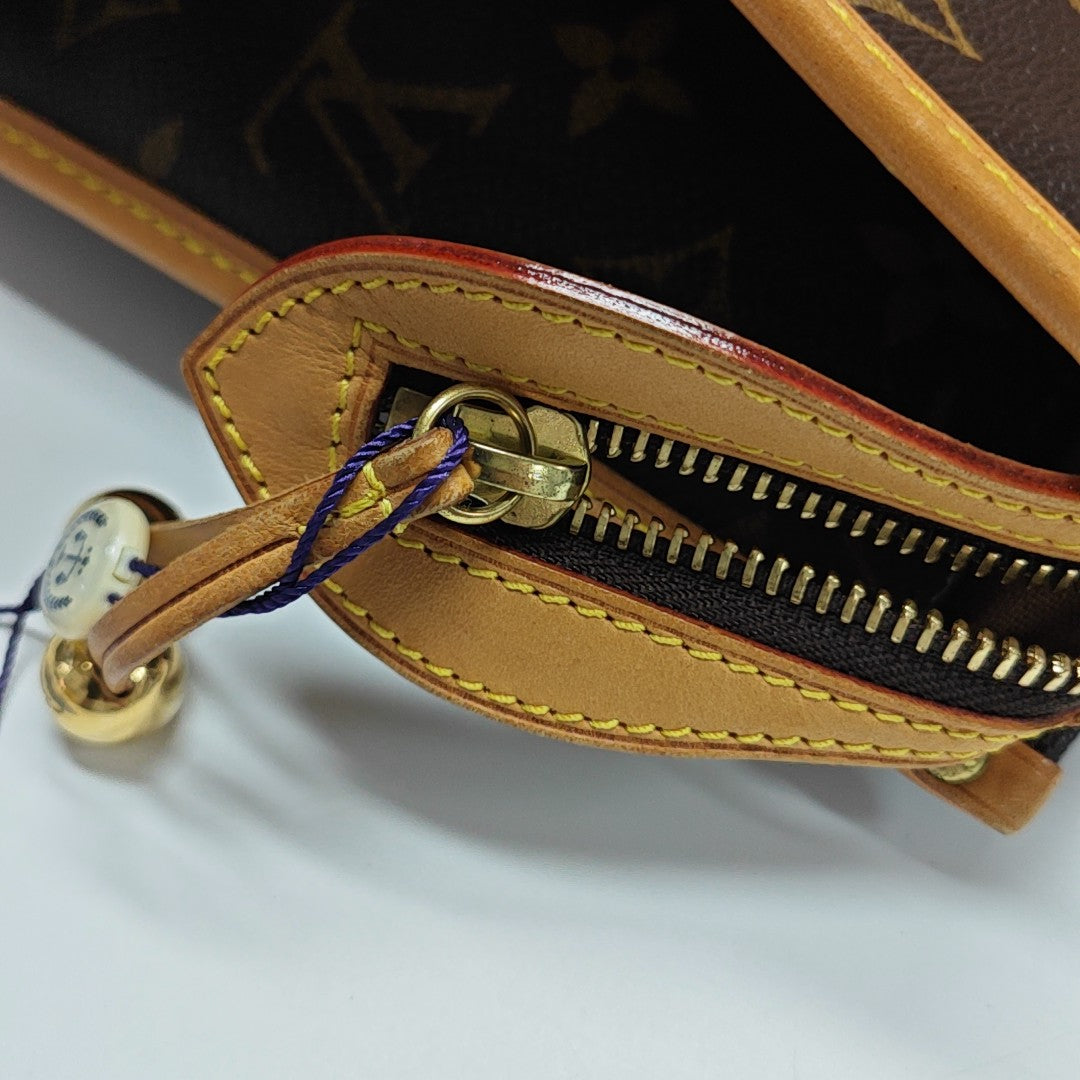 POPINCOURT Monogram Coated Canvas Brown