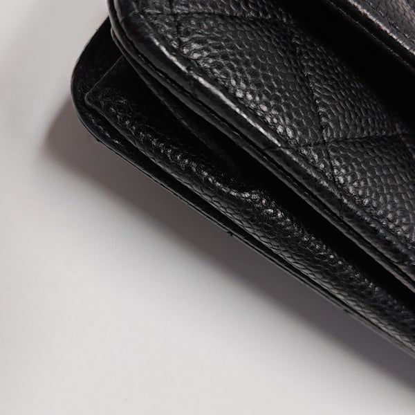 WOC Quilted Grained Calfskin Black