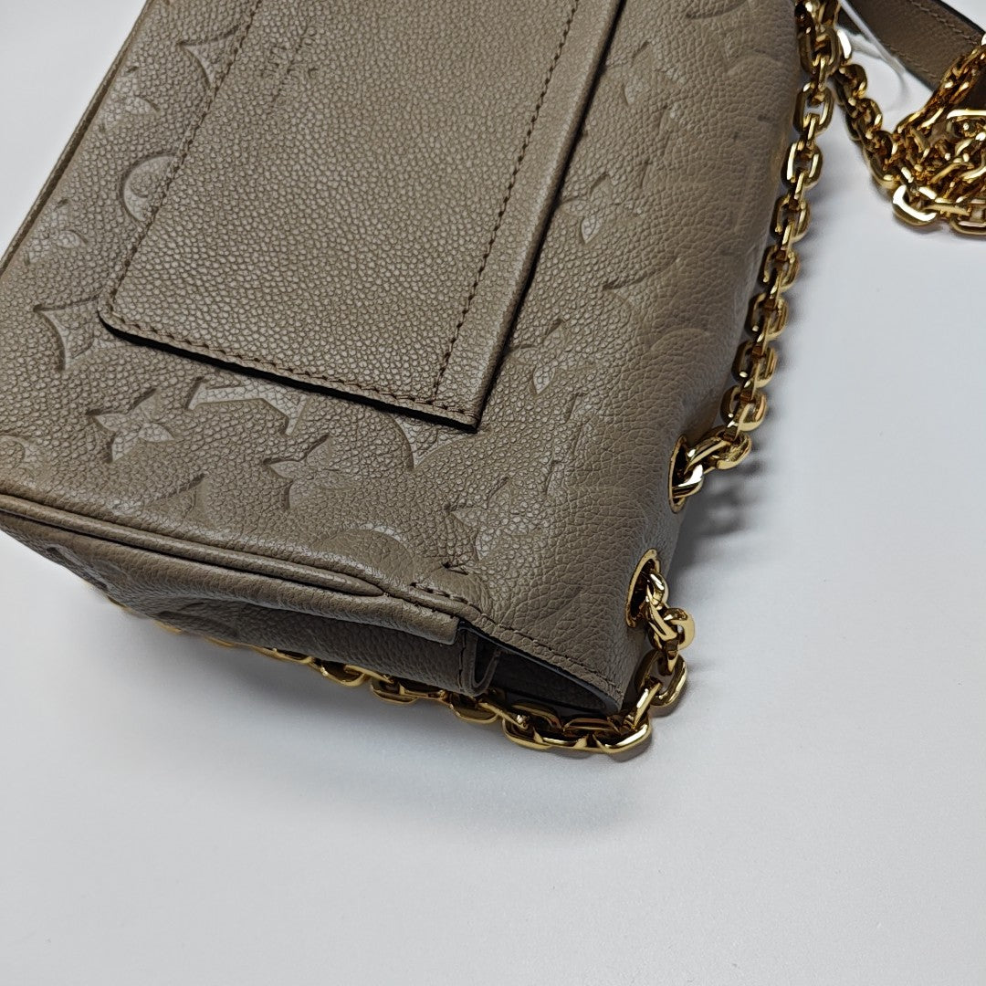 MARCEAU Monogram Calfskin Gray