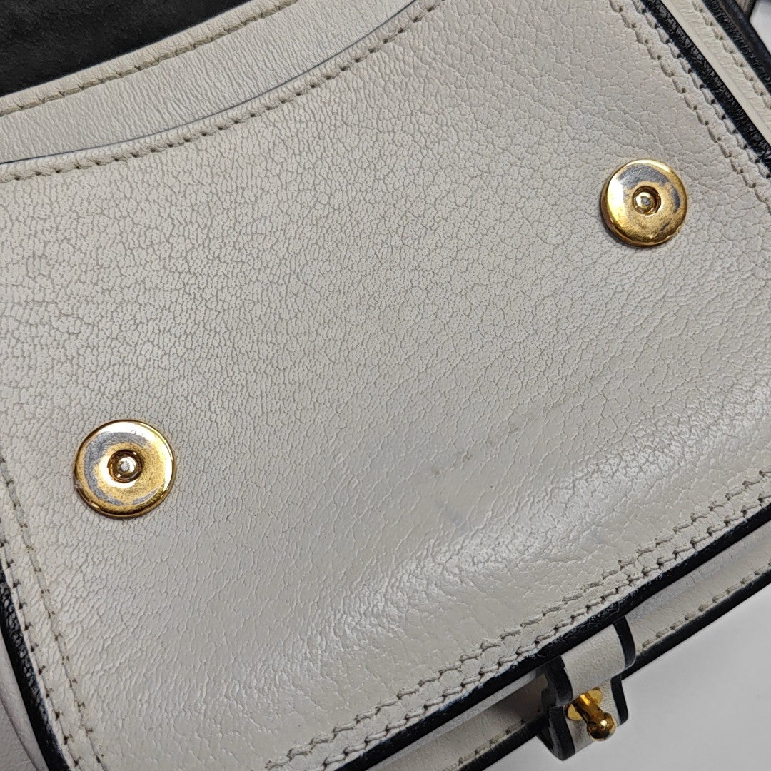 Calfskin Shoulder Bag White