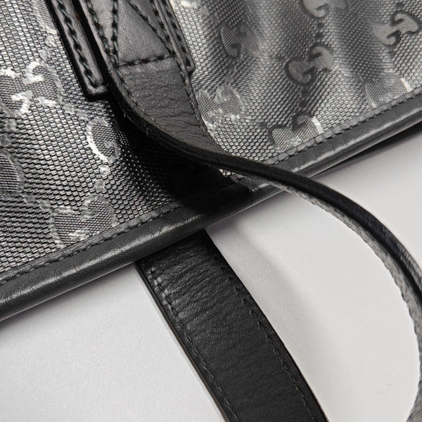 GG Imprime Monogram Coated Canvas Gray