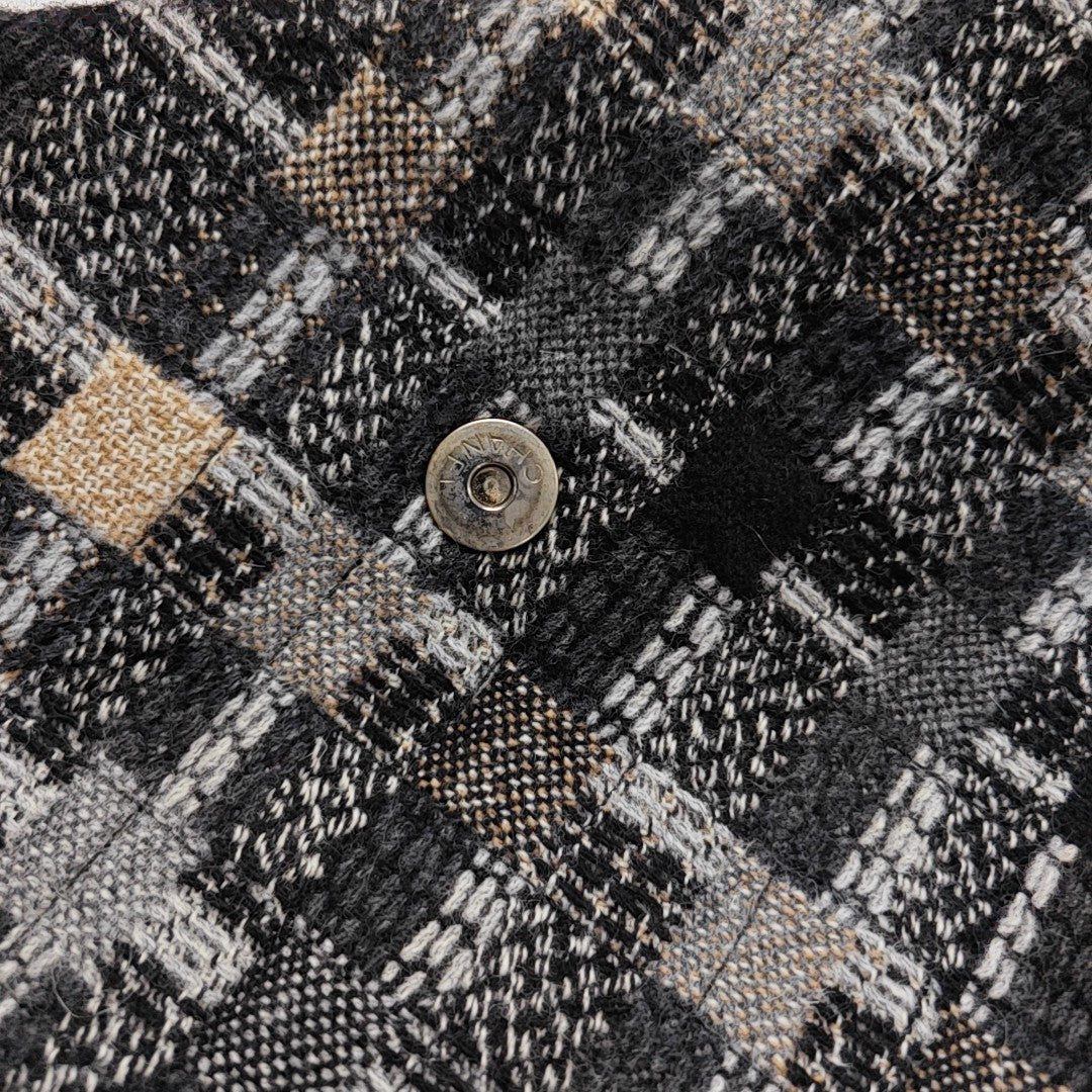 Quilted Fabric Shoulder Bag Gray