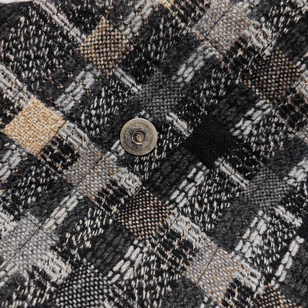 Quilted Fabric Shoulder Bag Gray