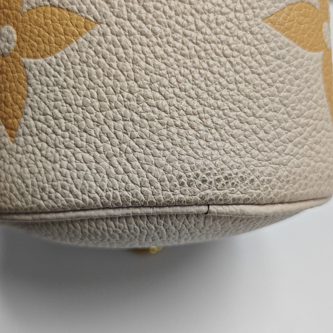 PAPILLON BB Monogram Calfskin Beige