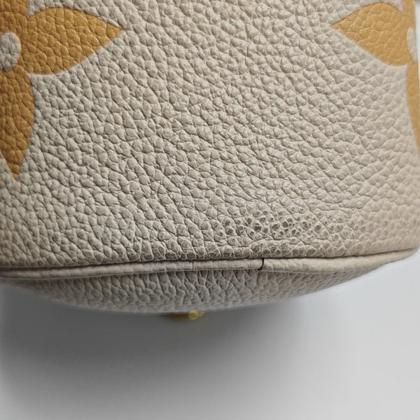 PAPILLON BB Monogram Calfskin Beige