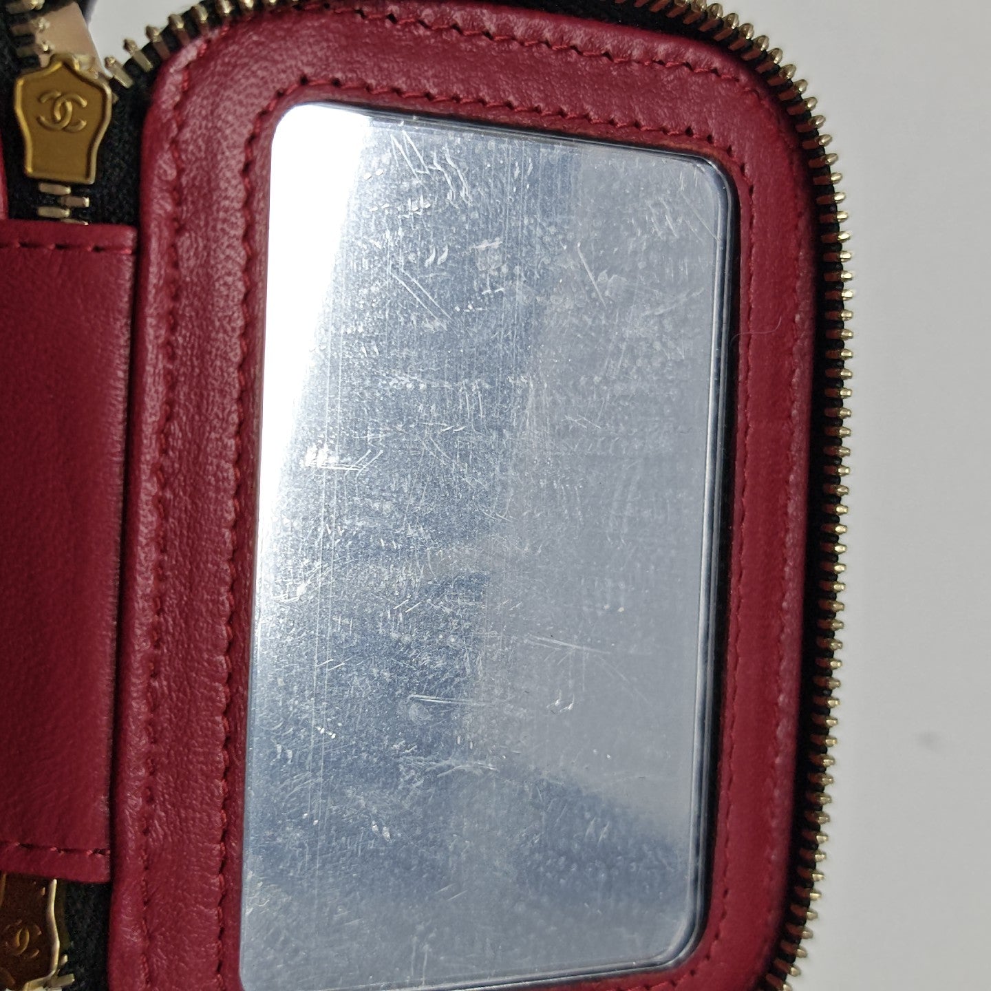 VANITY CASE Mini Quilted Lambskin Black