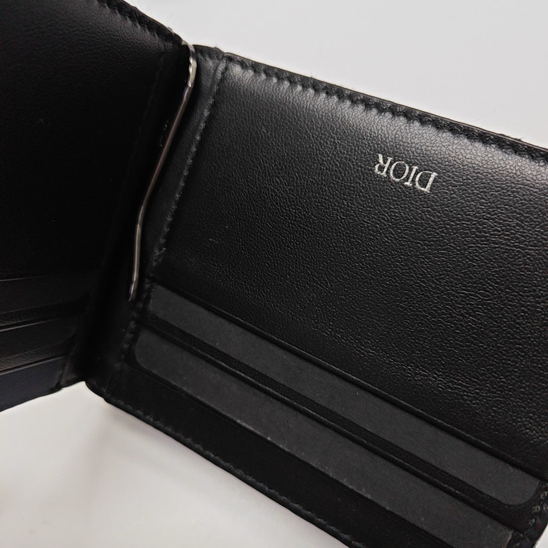 Oblique Canvas Wallet Gray