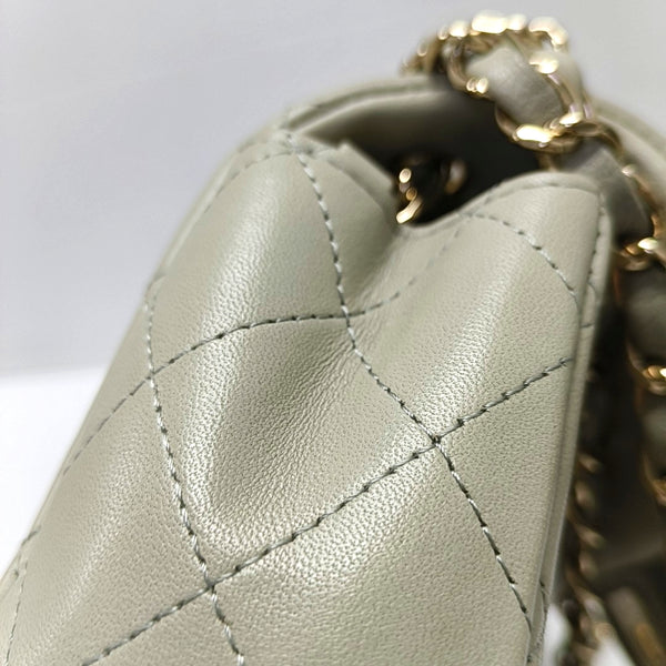 CLASSIC FLAP Mini Quilted Lambskin Gray