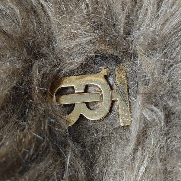 Fur Shoulder Bag Brown