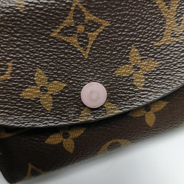 ROSALIE Monogram Coated Canvas Brown Card Holder