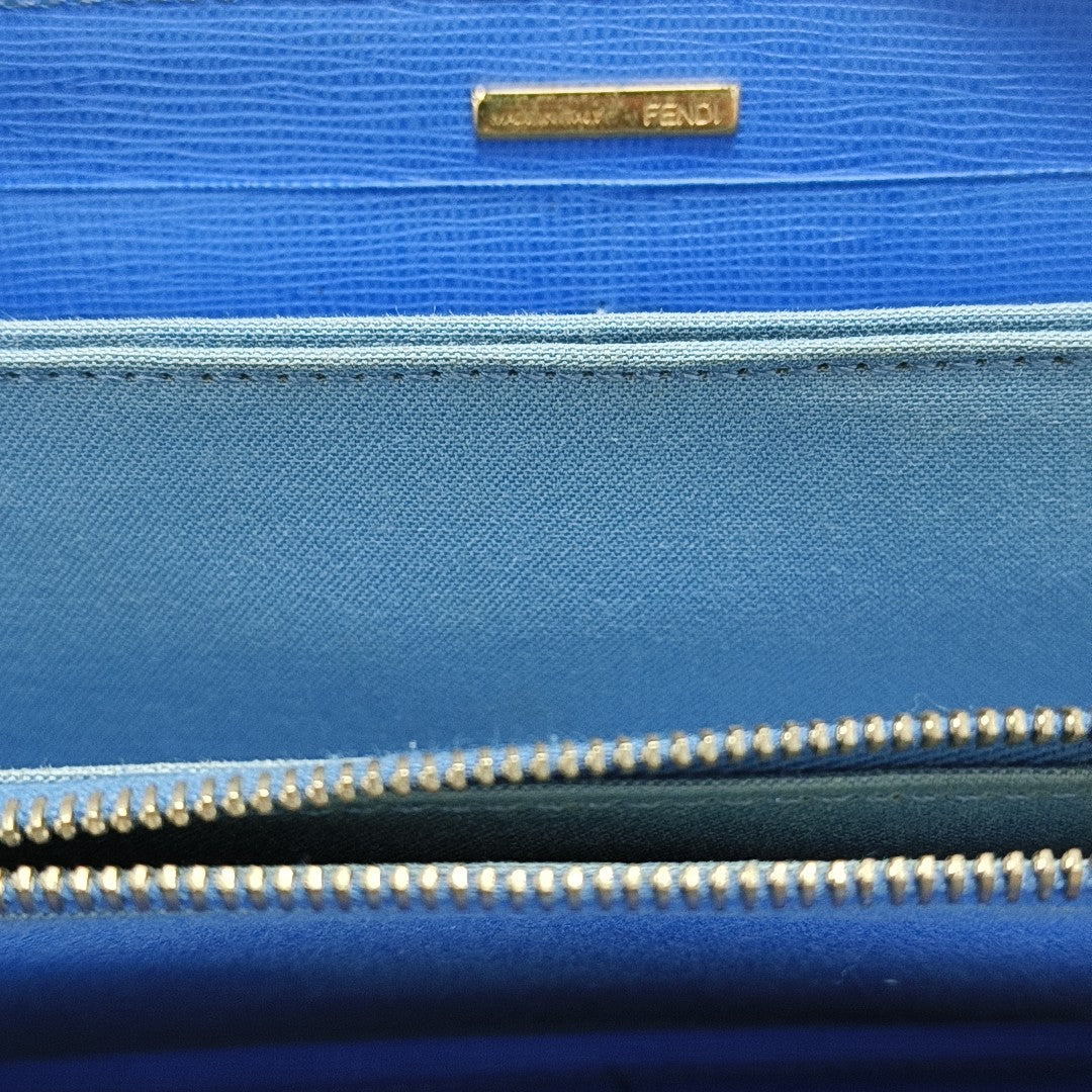 Calfskin Wallet Blue