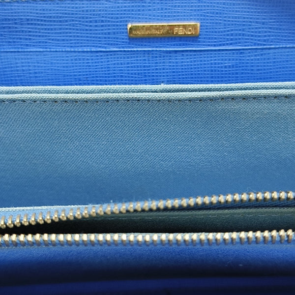 Calfskin Wallet Blue