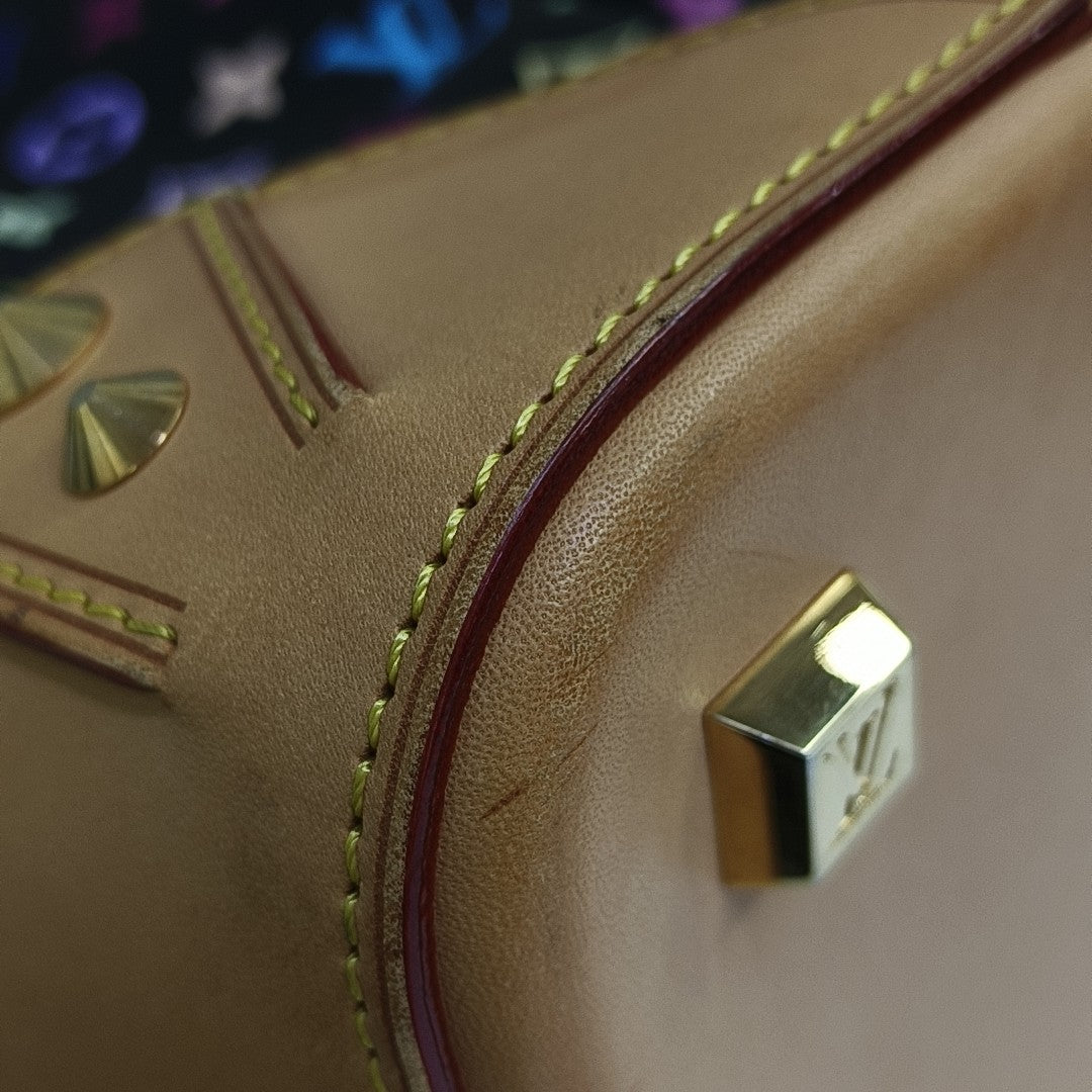 LV × TM SHARLEEN MM Monogram Coated Canvas Black