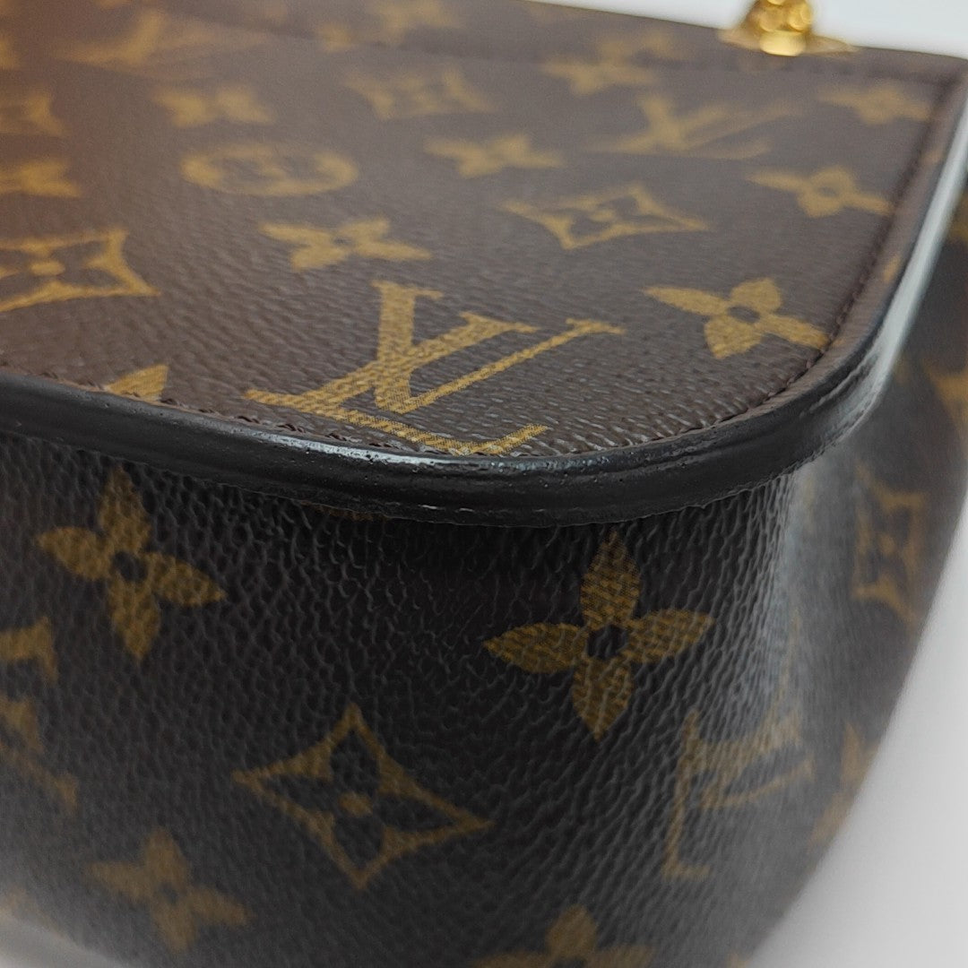 PASSY Monogram Coated Canvas Brown