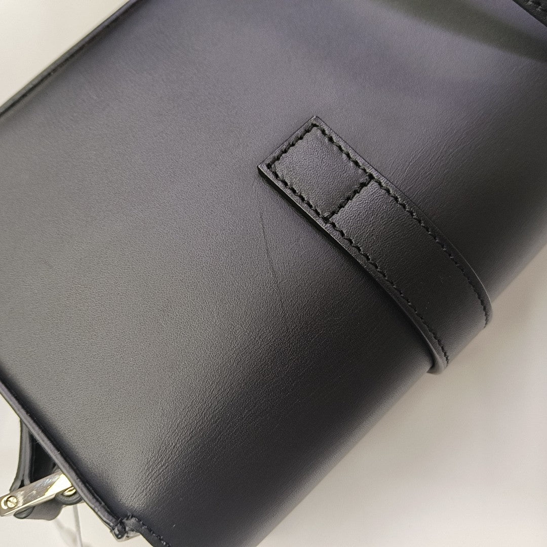 Calfskin Shoulder Bag Black