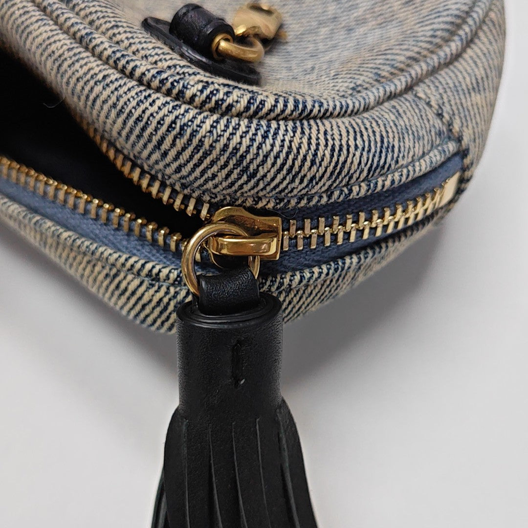 LOU Mini Chevron Canvas Blue