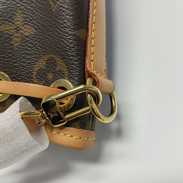 NOÉ Nano Monogram Coated Canvas Brown