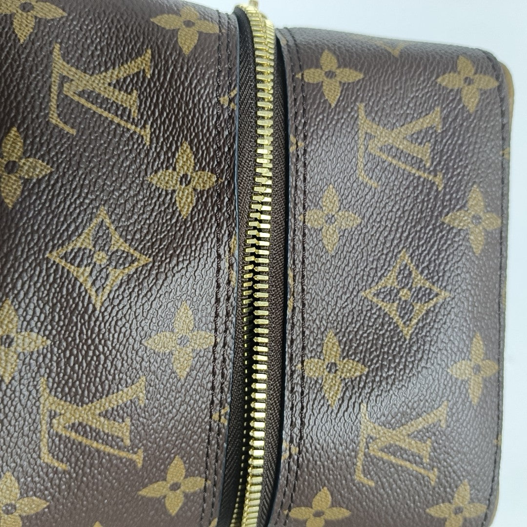 SQUARE Monogram Coated Canvas Brown