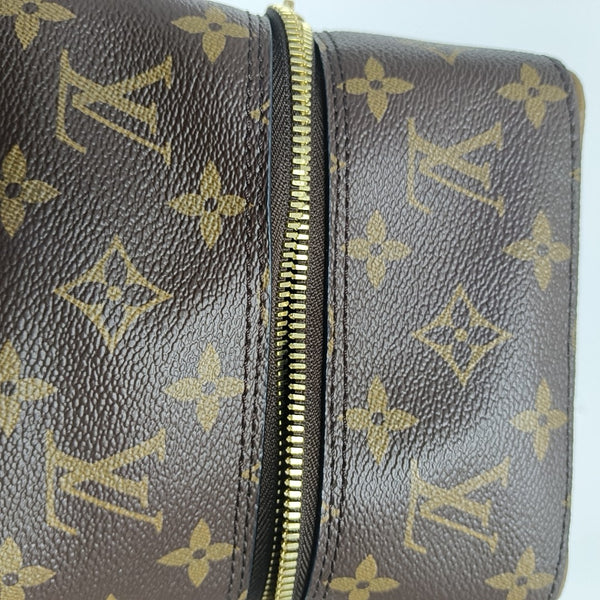 SQUARE Monogram Coated Canvas Brown