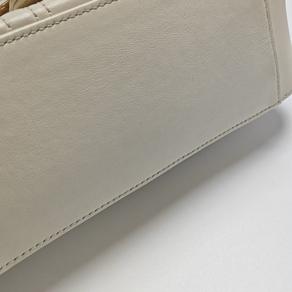 GG Marmont Mini Quilted Calfskin White
