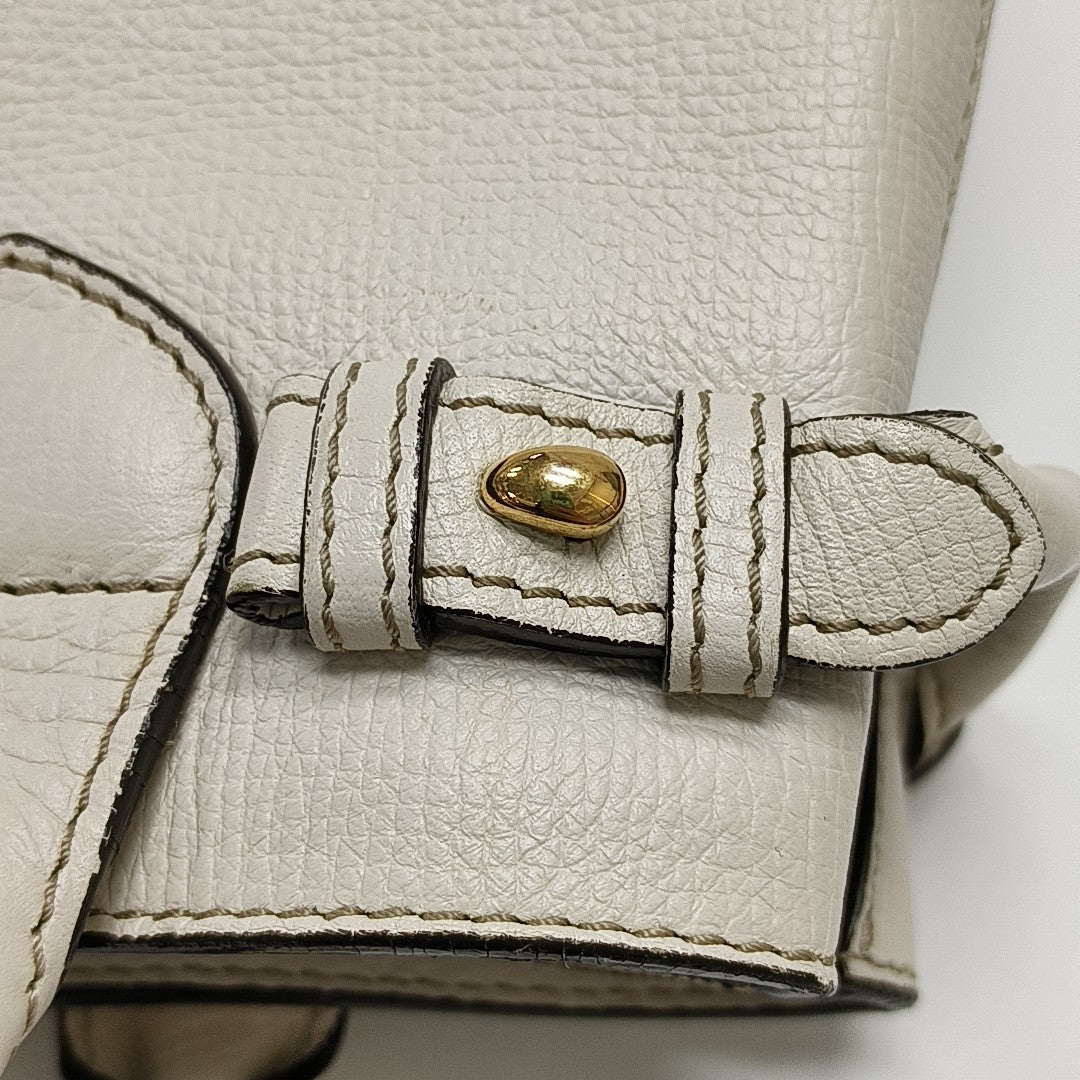 The Banner Small Calfskin Beige