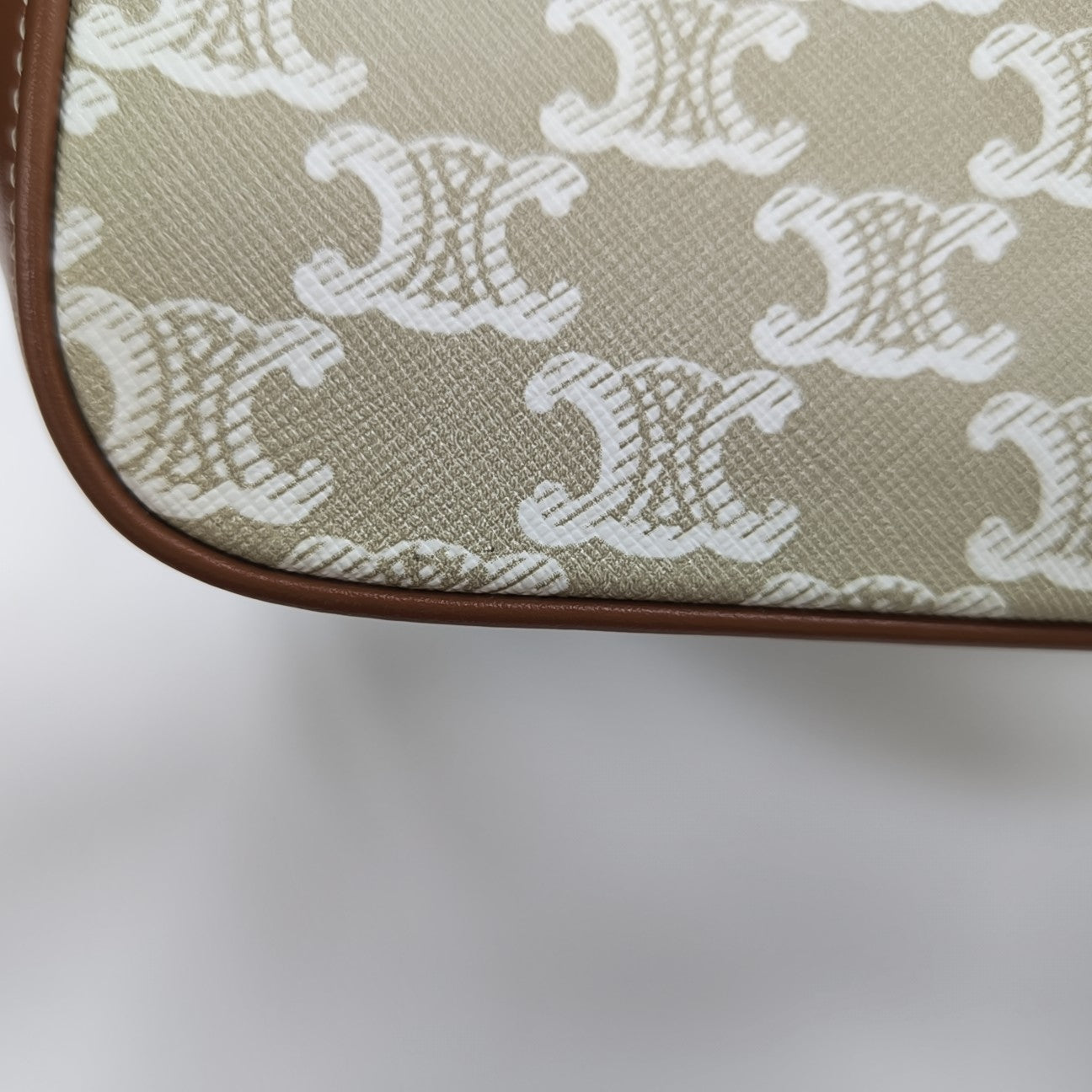 TRIOMPHE CANVAS Small Coated Canvas Beige