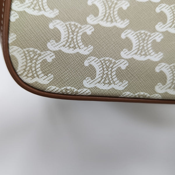 TRIOMPHE CANVAS Small Coated Canvas Beige