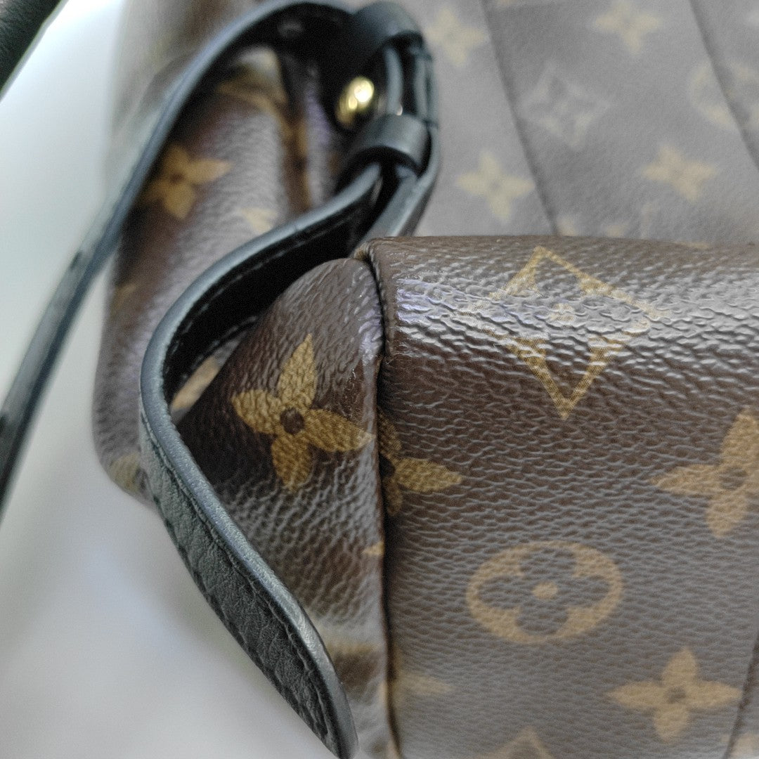 PALM SPRINGS PM Monogram Coated Canvas Brown