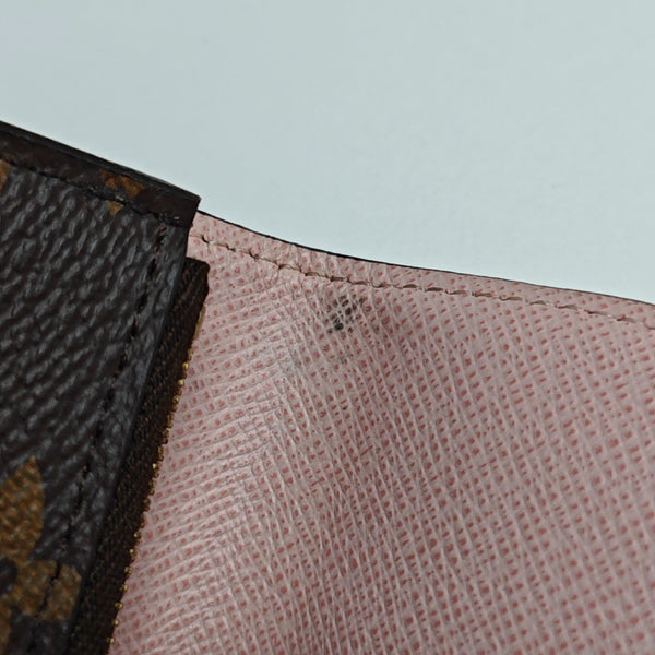 ROSALIE Monogram Coated Canvas Brown Card Holder
