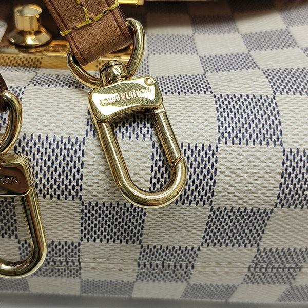 CROISETTE Damier Azur Coated Canvas White