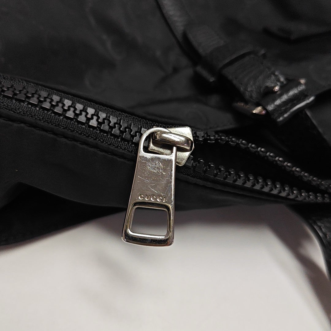 GG Imprime Monogram Nylon Black
