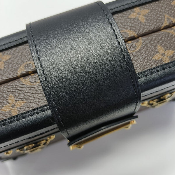 PETITE MALLE Monogram Coated Canvas Brown
