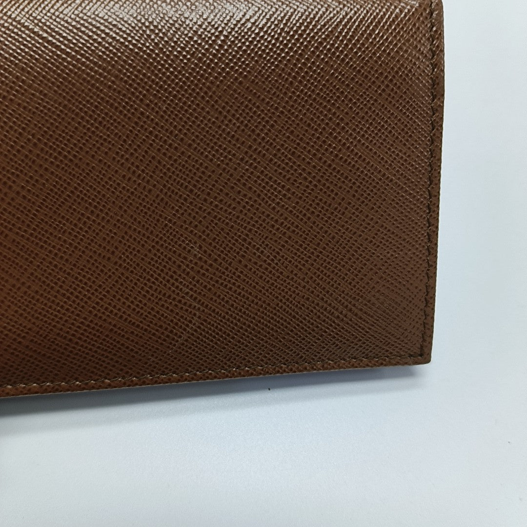 Calfskin Wallet Small Brown