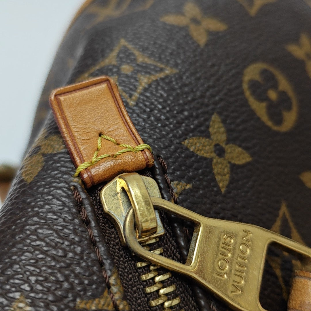Monogram Coated Canvas Tote Bag Brown
