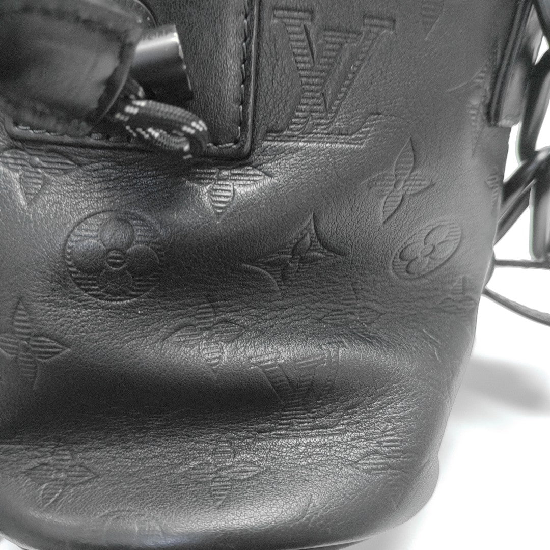 CHALK Monogram Calfskin Black
