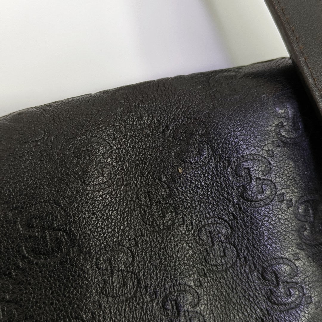 GG Imprime Monogram Calfskin Black