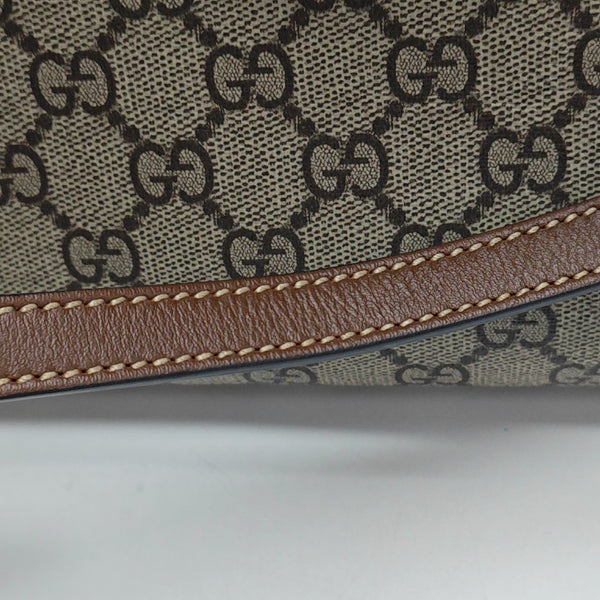 Padlock Medium Monogram Coated Canvas Beige