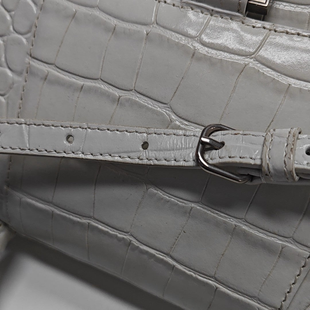 Hourglass S Calfskin White